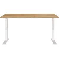 GERMANIA GW-Mailand Bureau Bruin Eiken C-Voet 1,400 (B) x 800 (D) x 910 (H) mm Spaanplaat, metaal