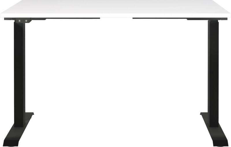 GERMANIA GW-Mailand Hoogteverstelbaar Bureau Bruin Eiken C-Voet 1,600 (B) x 800 (D) x 910 (H) mm Spaanplaat, metaal