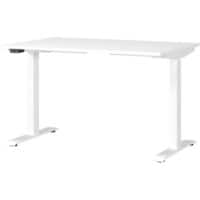 GERMANIA Hoogteverstelbaar Zit-sta-bureau Metaal, spaanplaat Wit T-Voet 1,200 x 800 x 1.200 mm