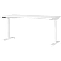 GERMANIA Hoogteverstelbaar Zit-sta-bureau Metaal, spaanplaat Wit T-Voet 1,600 x 800 x 1.200 mm