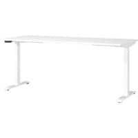 GERMANIA Hoogteverstelbaar Zit-sta-bureau Metaal, spaanplaat Wit T-Voet 1,800 x 800 x 1,200 mm