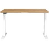 GERMANIA Hoogteverstelbaar Zit-sta-bureau Metaal, spaanplaat Zwart T-Voet 1,200 x 800 x 1,200 mm