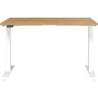 GERMANIA Hoogteverstelbaar Zit-sta-bureau Metaal, spaanplaat Zwart T-Voet 1,200 x 800 x 1,200 mm