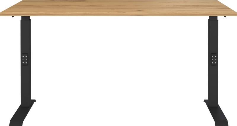 GERMANIA GW-Mailand Hoogteverstelbaar Zit-sta-bureau T-Voet 1,800 (B) x 800 (D) x 1,200 (H) mm Spaanplaat, metaal