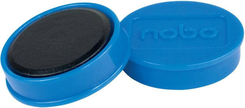 Nobo Whiteboard-magneten Blauw 0.8 kg draagkracht 32 mm 10 Stuks