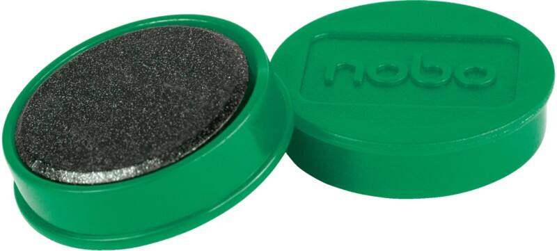 Nobo Whiteboard-magneten Groen 0.8 kg draagkracht 32 mm 10 Stuks