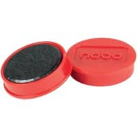 Nobo Whiteboard-magneten Rood 0.8 kg draagkracht 32 mm 10 Stuks