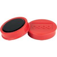 Nobo Whiteboard-magneten Rood 2.5 kg draagkracht 38 mm 10 Stuks