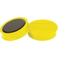 Nobo Whiteboard-magneten Geel 2.5 kg draagkracht 38 mm 10 Stuks