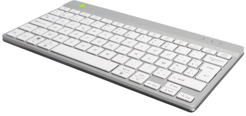 R-Go Tools Toetsenbord Bedraad / Draadloos AZERTY Met Bluetooth Wit