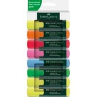 Faber-Castell Textliner 48 Tekstmarker Kleurenassortiment Medium Beitelpunt 1 - 5 mm Navulbaar 8 Stuks