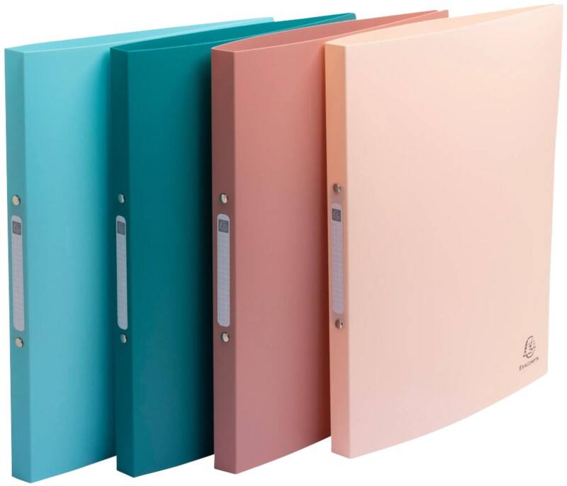 Exacompta Skandi 15 mm Ringband PP (Polypropeen) A4 2 Ringen Kleurenassortiment 54270E 4 Stuks