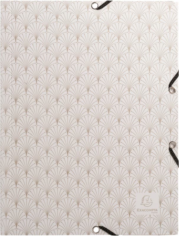 Exacompta Neo Deco 3-klepsmap A4 Kleurenassortiment Gewafeld karton 400 g/m2 4 Stuks