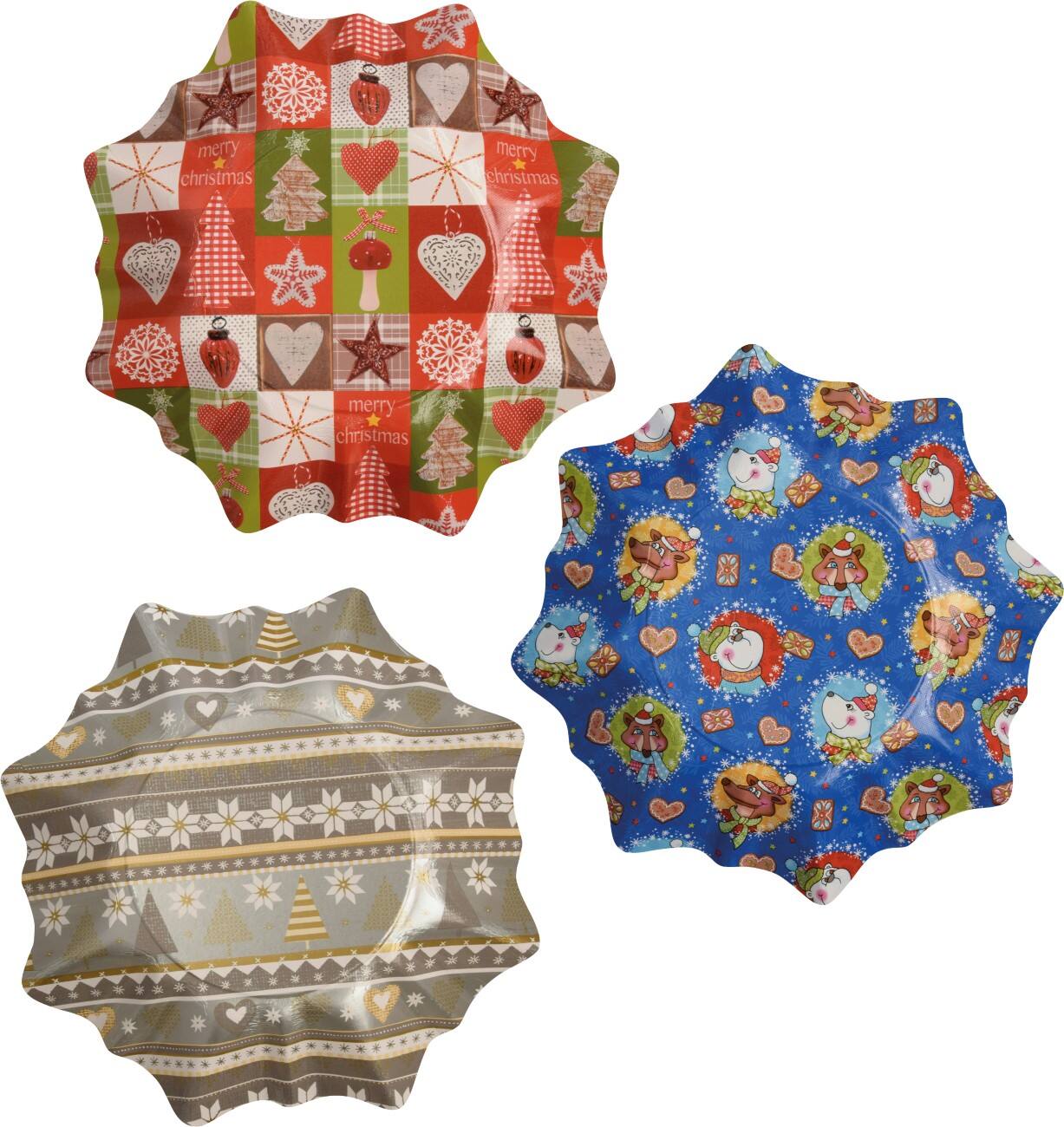 PAPSTAR Christmas Wegwerpeetbord 280 mm Multikleur 2 Stuks