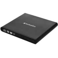 Verbatim Slimline Mobile Externe CD/DVD-brander USB 2.0 Zwart