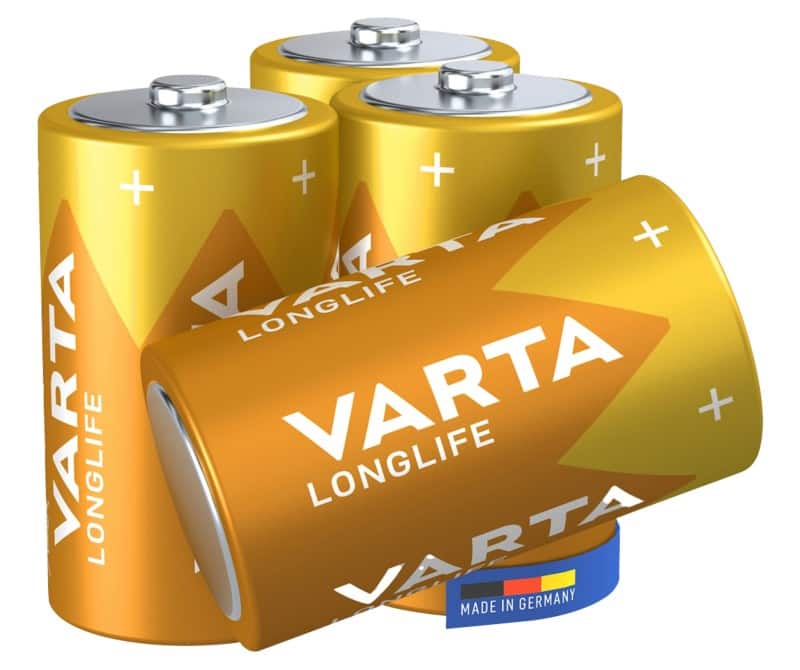 VARTA Batterijen 4120 D LR20 Alkaline 1,5 V Pak van 4