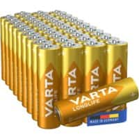 VARTA Batterijen 4106 AA LR6 Alkaline 1,5 V Pak van 40