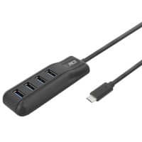 ACT USB-hub USB-C mannelijk USB-A vrouwelijk 0,5 m Zwart