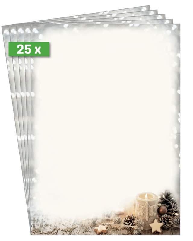 Sigel Christmas A4 Briefpapier Multikleur 90 g/m² 25 Stuks