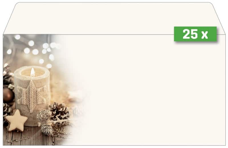 Sigel Christmas Enveloppen 2211,10,9 cm Multikleur 25 Stuks