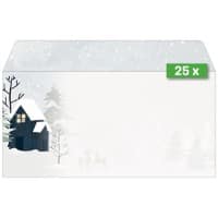 Sigel Christmas Enveloppen Gezellig kerst Aquarelpapier 90 g/m² DL Pak van 25