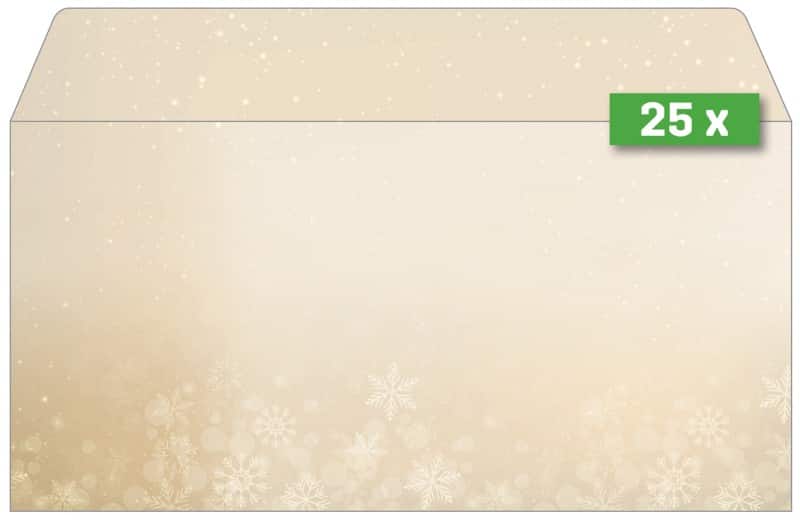 Sigel Christmas Enveloppen 2211,10,9 cm Grijs 25 Stuks