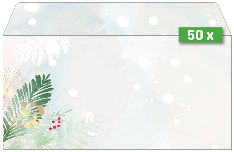 Sigel Christmas Enveloppen 2211,12,5 cm Multikleur 50 Stuks