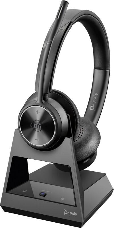 HP poly Savi Draadloos Headset Over het hoofd Zonder bluetooth Microfoon Stereo 7320-M Zwart