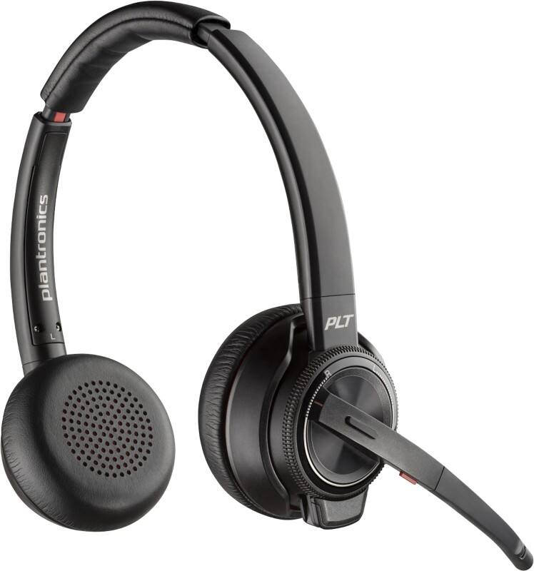 HP poly Savi Draadloos Headset Over het hoofd Zonder bluetooth Microfoon Stereo 8220-M Zwart