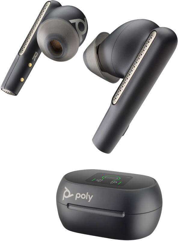 HP poly Voyager Free Draadloos Oordopjes Met bluetooth Noise-cancelling Met microfoon Stereo 60+ Zwart