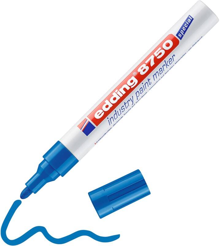 edding E-8750 Permanent Lakmarker Blauw Ronde punt - 4 mm