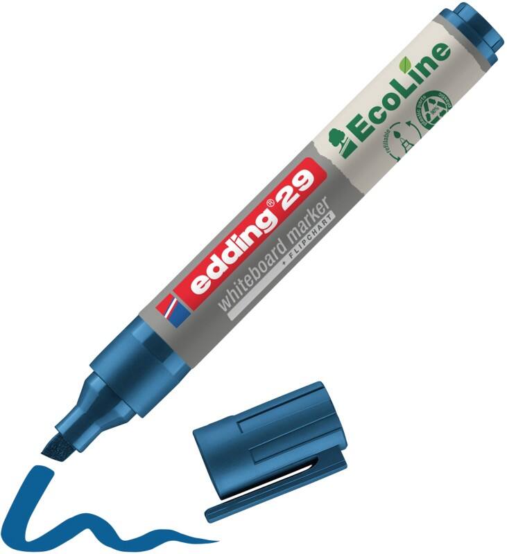 edding ecoline E-29 Whiteboard-marker Blauw Beitelpunt - 5 mm