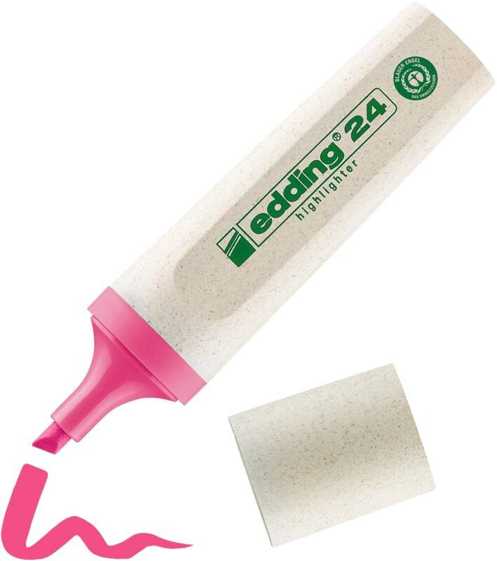 edding E-24 E-24 Tekstmarker Roze Beitelpunt - 5 mm