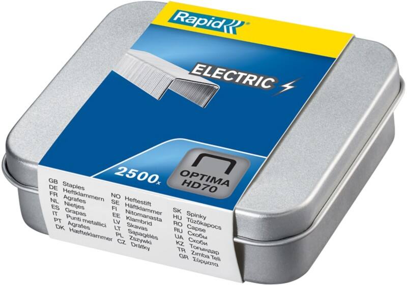 Rapid Optima HD70 Nietjes 5001375 gegalvaniseerd staal zilver 2500 nietjes