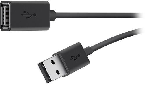 Belkin USB-kabel USB-A Male USB-A Female 3 m Zwart