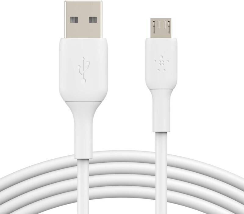Belkin USB-kabel USB-A Male USB Micro-B Male 1 m Wit
