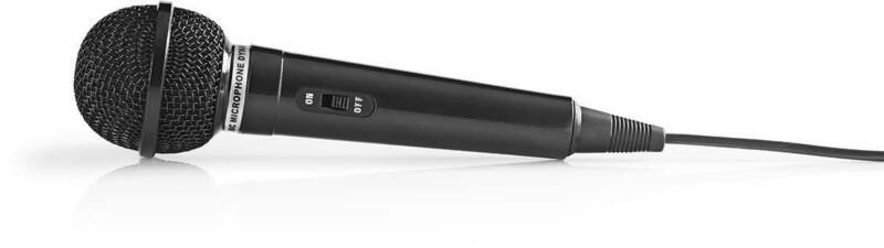 Nedis MPWD01BK Microfoon Bedraad 5 m Zwart