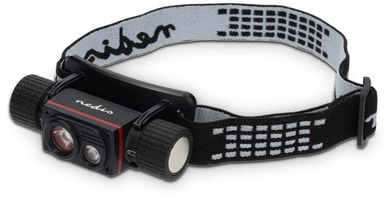 Nedis Hoofdlamp USB-voeding Zwart