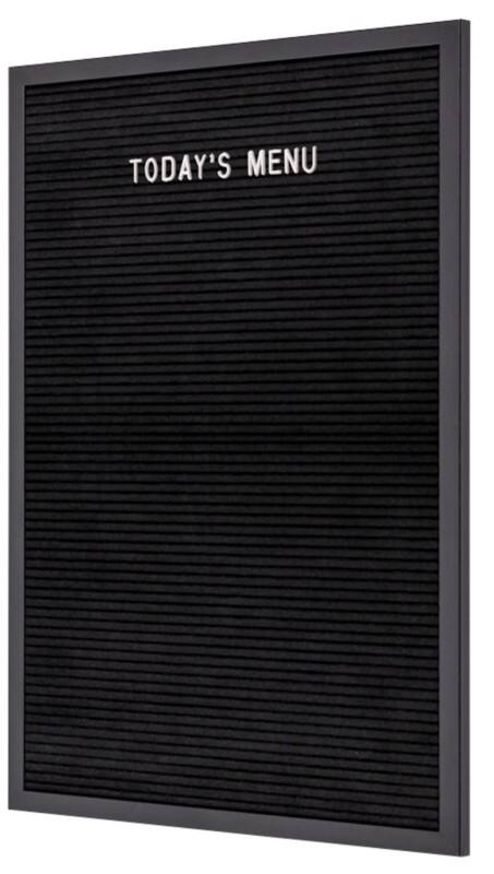 SHOWDOWN Letterbord Niet magnetisch 40 (B) x 60 (H) cm Hout Zwart