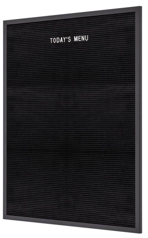 SHOWDOWN Letterbord Niet magnetisch 60 (B) x 80 (H) cm Hout Zwart