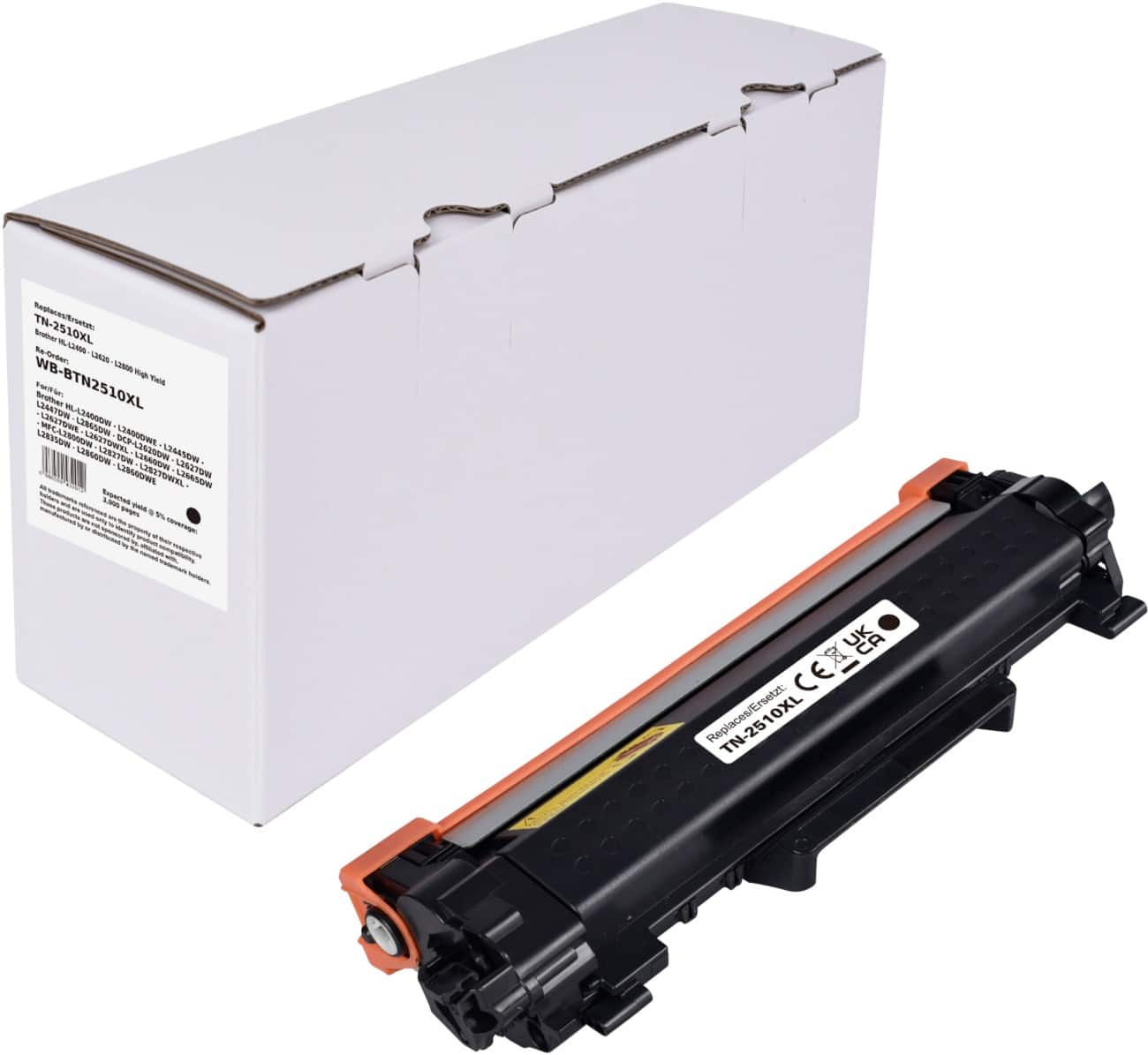 TN-2510XL Compatibel Brother Tonercartridge Zwart