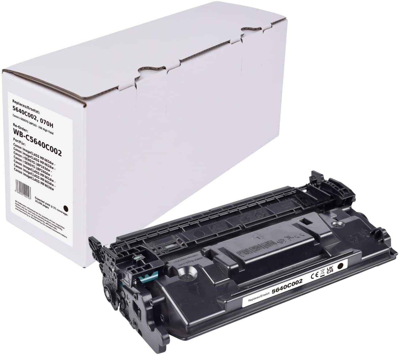 070H Compatibel Canon Tonercartridge Zwart