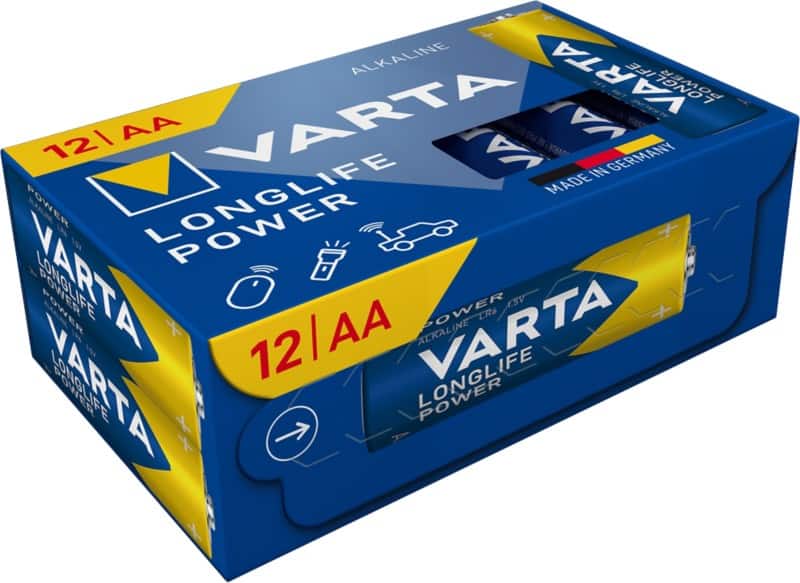VARTA Batterijen LONGLIFE Power AA 2960 mAh Alkaline 12 Stuks