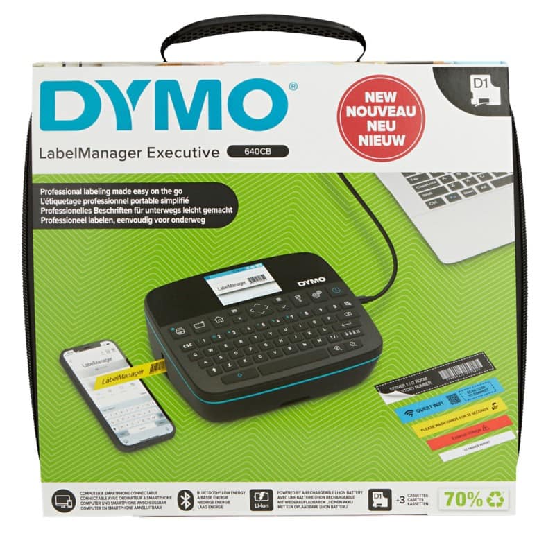 DYMO LabelManager Executive 640 CB Labelprinterset Thermisch QWERTY (GB) Zwart