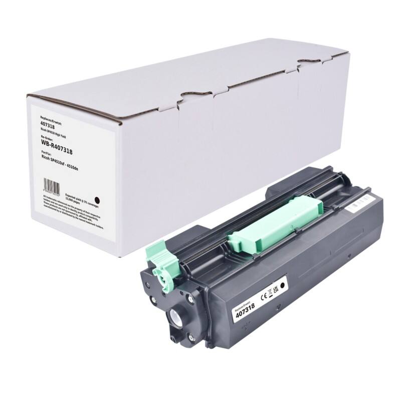 Tonercartridge Compatibel Ricoh 407318 Zwart
