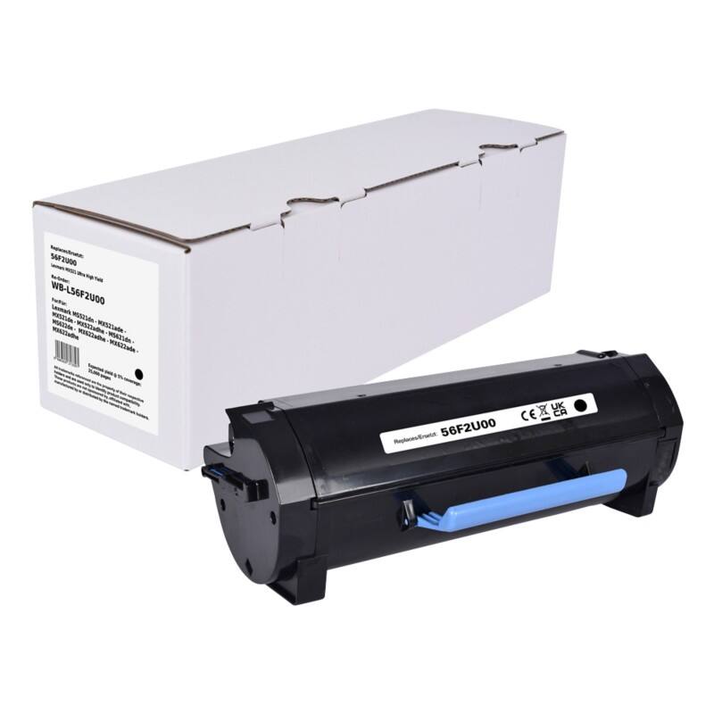 Tonercartridge Compatibel Lexmark 56F2U00 Zwart