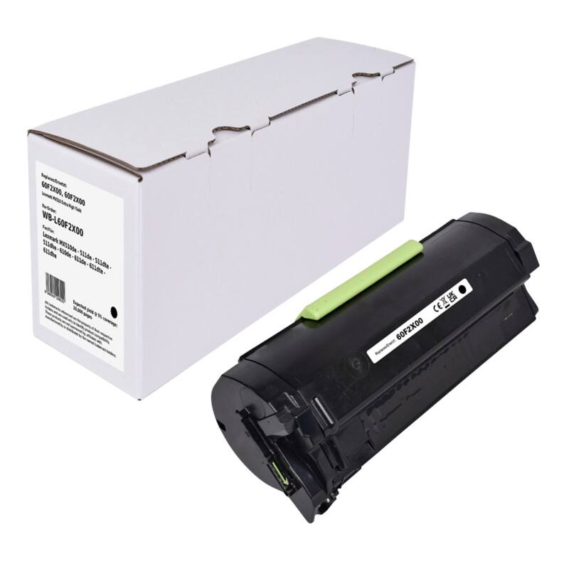 Tonercartridge Compatibel Lexmark 60F2X00 Zwart