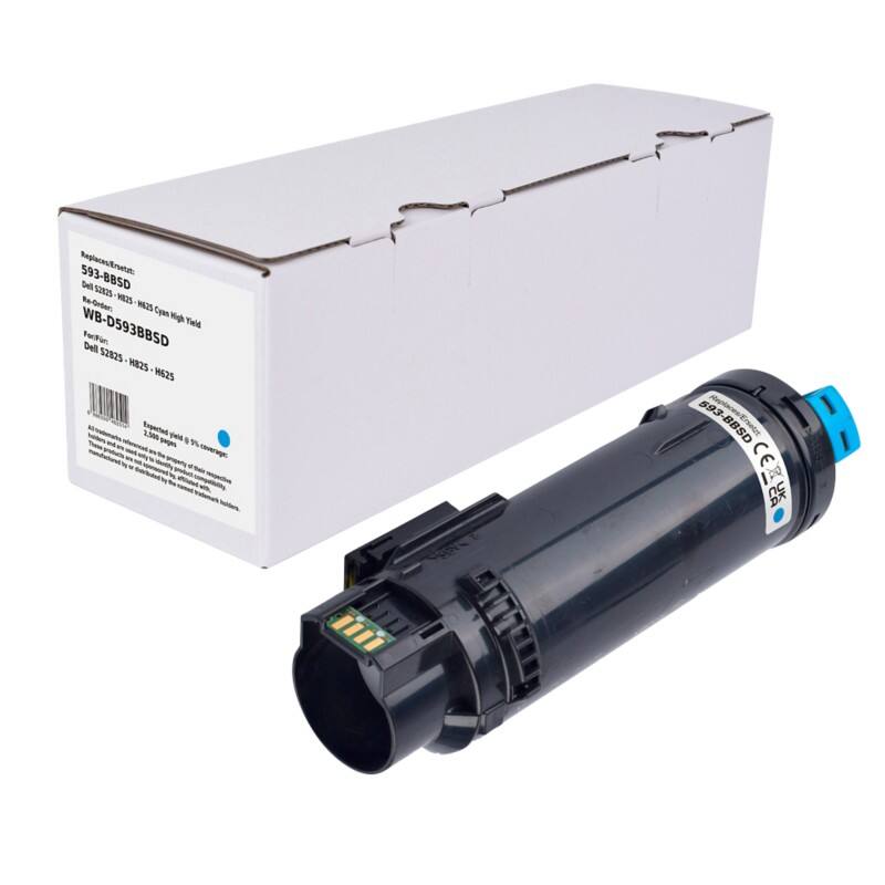 Tonercartridge Compatibel Dell 593-BBSD Cyaan