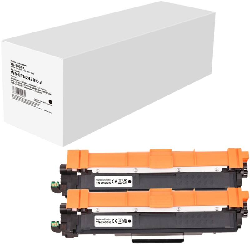 TN-243BK Compatibel Brother Tonercartridge Zwart