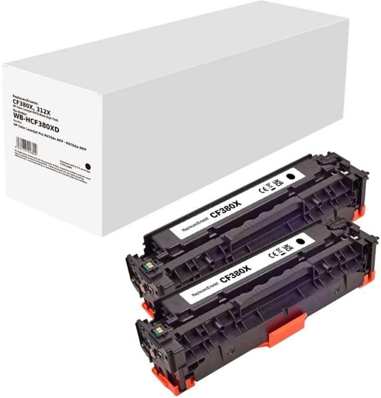 CF380XD Compatibel HP Tonercartridge Zwart